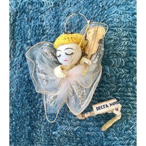 Vintage Delta Novelty Japan Angel with Violin Ornament